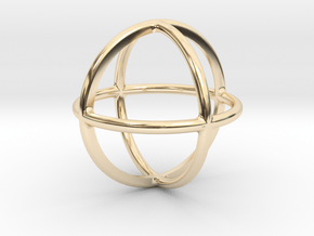 Simply Shapes Homewares Circle in 14k Gold Plated Brass