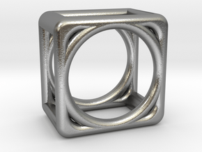 Simply Shapes Rings Cube in Natural Silver: 3.25 / 44.625