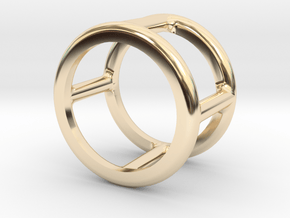 Simply Shapes Rings Circle in 14k Gold Plated Brass: 3.25 / 44.625