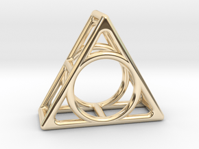 Simply Shapes Rings Triangle in 14K Yellow Gold: 3.25 / 44.625