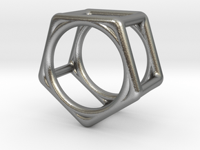 Simply Shapes Rings Pentagon in Natural Silver: 4.75 / 48.375