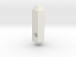Go Geometric Pendant Keeper in White Natural Versatile Plastic