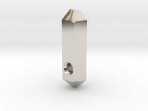 Go Geometric Pendant Keeper in Rhodium Plated Brass