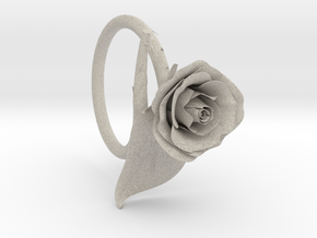 Rose Ring in Natural Sandstone