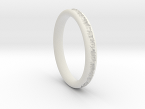 Destroyed ring - Size 9 in White Natural Versatile Plastic