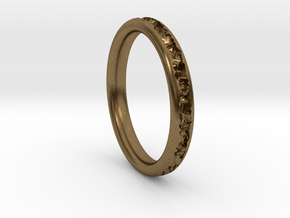 Destroyed ring - Size 9 in Natural Bronze