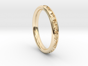 Destroyed ring - Size 9 in 14k Gold Plated Brass