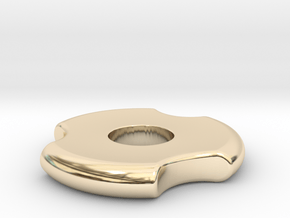 Fidget Spinner in 14k Gold Plated Brass