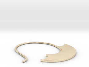 Small hoop (EarringSWH1aa) in 14k Gold Plated Brass