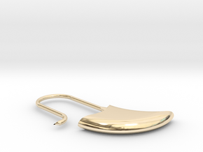 Small drop earring (KB4a) in 14K Yellow Gold