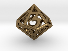 D10 Balanced - Numbers Only in Natural Bronze