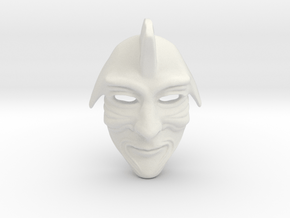 Samurai Mask  in White Natural Versatile Plastic