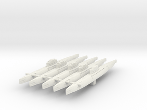 5 type XXI Submarine in White Natural Versatile Plastic