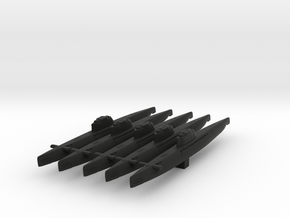 5 type XXI Submarine in Black Premium Versatile Plastic