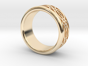 Fine Ring in 14k Gold Plated Brass