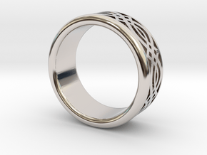 Fine Ring in Rhodium Plated Brass