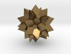 Go Geometric Homeware Star in Natural Bronze: Small