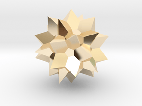 Go Geometric Homeware Star in 14k Gold Plated Brass: Small