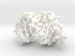 RNA helix - polynucleotide molecule in White Processed Versatile Plastic