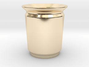 Modern Pencil Cup - Med / Desk Accessories in 14K Yellow Gold