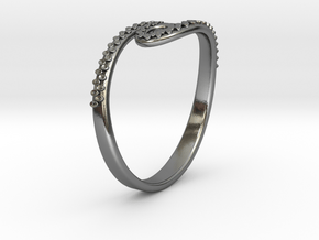 Tentacle Ring in Polished Silver