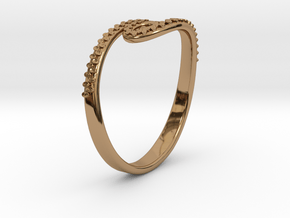 Tentacle Ring in Polished Brass