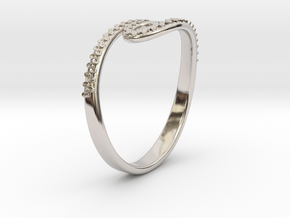 Tentacle Ring in Rhodium Plated Brass