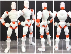 Human Exo-Skin Kit for ModiBot Mo figure in White Natural Versatile Plastic