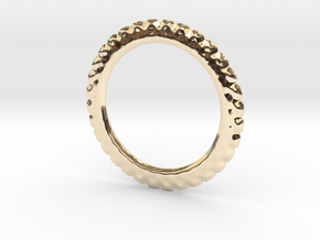 Soften ring shape for earrings or pendant in 14k Gold Plated Brass