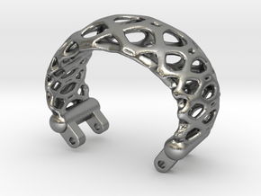 Modell 80300-Voronoi-Dual-Loop-L in Natural Silver