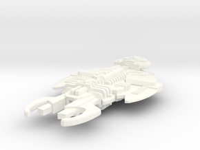 Rokell Class Cardassian Destroyer in White Processed Versatile Plastic