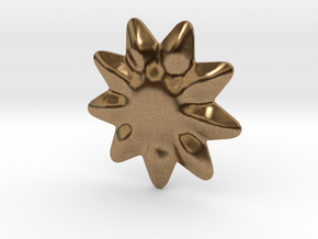 Tiny flower for jewelry making in Natural Brass