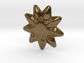 Tiny flower for jewelry making in Natural Bronze