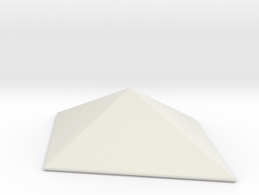 Diamond Pyramid Spike in White Natural Versatile Plastic