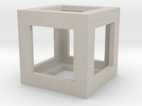 Mech Key Fidget Cube in Natural Sandstone