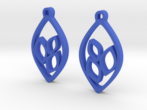 "Eyelets" Earrings in Blue Processed Versatile Plastic