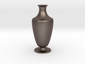 Vase 1345c in Polished Bronzed Silver Steel