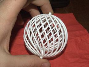 spiral ball in a ball toy in White Natural Versatile Plastic