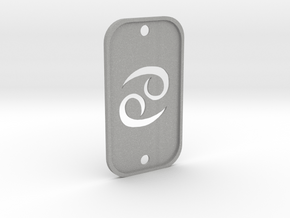 Cancer (The Crab) DogTag V2 in Aluminum