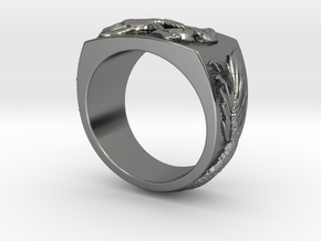 Dragon Ring in Fine Detail Polished Silver