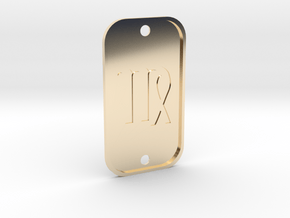Virgo (The Maiden) DogTag V4 in 14K Yellow Gold