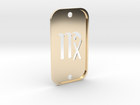 Virgo (The Maiden) DogTag V2 in 14K Yellow Gold