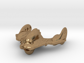 The crazy Robo Fish Spaceship! in Natural Brass