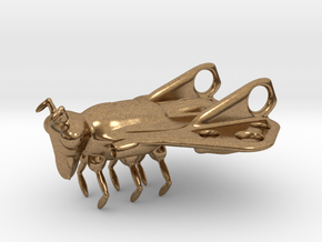 Space-Insecto-Ship in Natural Brass