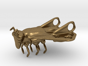 Space-Insecto-Ship in Natural Bronze