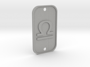 Libra (The Scales) DogTag V1 in Aluminum