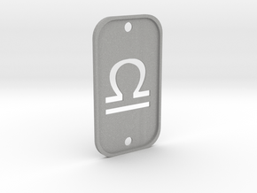Libra (The Scales) DogTag V2 in Aluminum