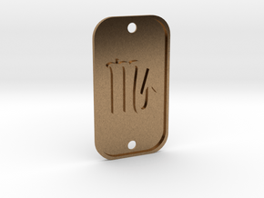 Scorpion (The Scorpion) DogTag V1 in Natural Brass
