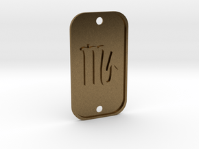 Scorpion (The Scorpion) DogTag V1 in Natural Bronze