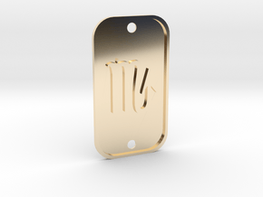 Scorpion (The Scorpion) DogTag V1 in 14K Yellow Gold